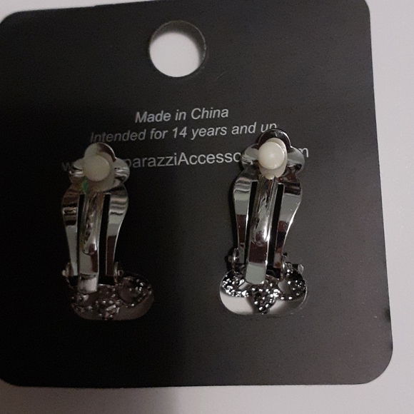 Get Rich Quick White Moonstone Clip on earrings - Picture 2 of 2